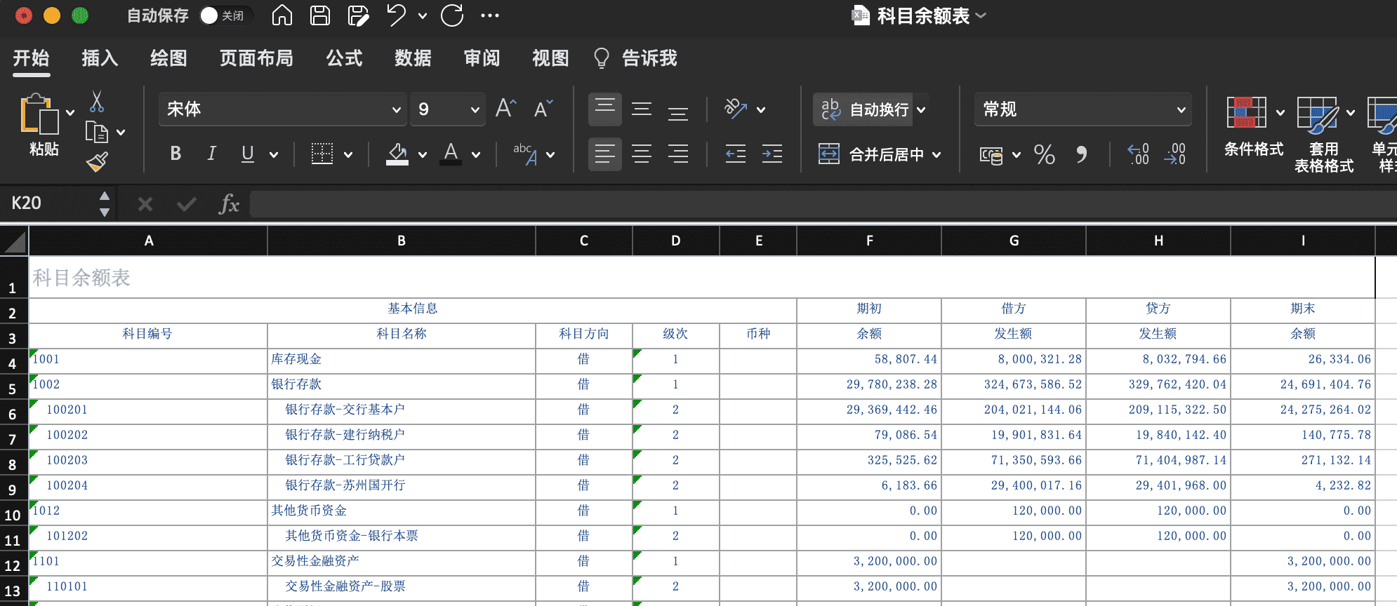 货币资金底稿4